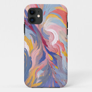 Papier peint couleur aquarelle iPhone 11 Coque