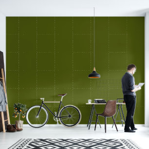 Papier Peint Couleur ferme vert olive