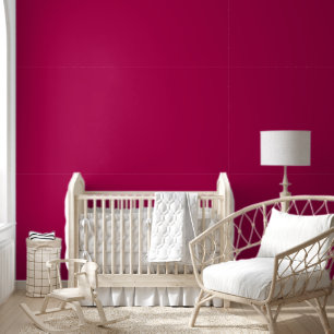 Papier Peint Couleur solide rouge framboise tendance Élégant