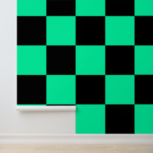 Papier Peint Couleur Turquoise et noire