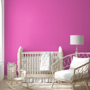 Papier Peint Couleur Uni Rose Néo Rose Tendance Élégant