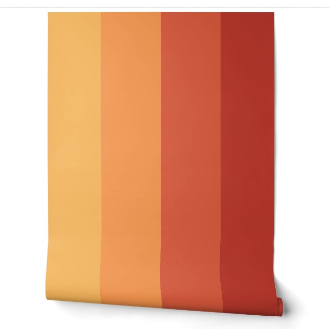 Papier Peint Couleurs chaudes - teintes rétro (Déroulement)