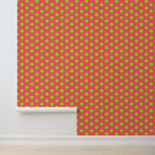Papier Peint Couleurs Personnalisées Pointe Polka N'Importe Deu