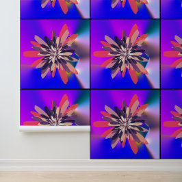 Papier Peint Couleurs Quantiques Art Floral Mandala
