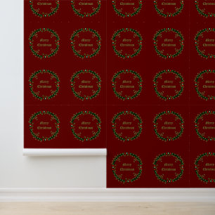 Papier Peint Couronne de Noël gothique sur mesure à motif