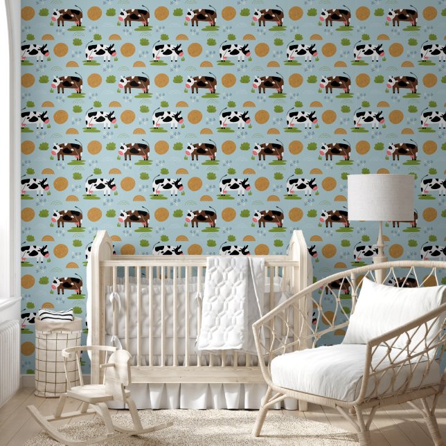 Papier Peint Cow Country Nursery (Enfants)