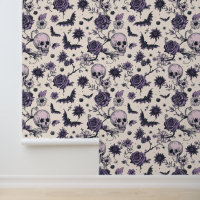 Crâne gothique Chauve à tête florale