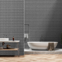 Crâne gothique Noir et blanc Grunge Cool Motif
