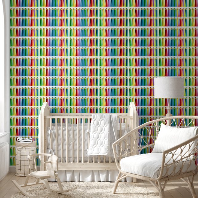 Papier Peint Crayons de couleur (Enfants)