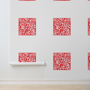 Papier Peint Créer un code QR rouge numérisable (modifiable)