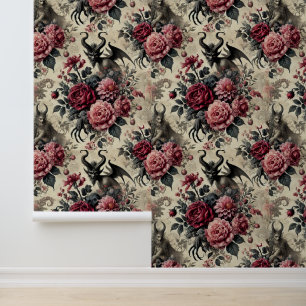 Papier Peint Crématoire Rose 🔥 - Victorien gothique