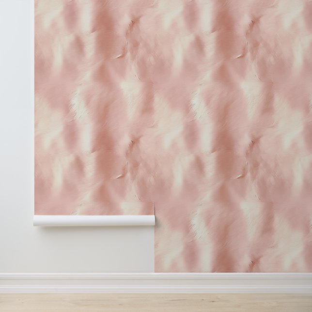 Papier Peint Crème Blush Rose Sud-Ouest Cowhide (Application)