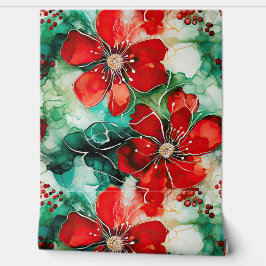 Papier Peint Crimson Yuletide fleurit Botanique