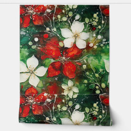 Papier Peint Crimson Yuletide fleurit Botanique