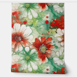 Papier Peint Crimson Yuletide fleurit Botanique