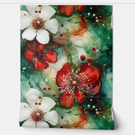 Papier Peint Crimson Yuletide fleurit Botanique