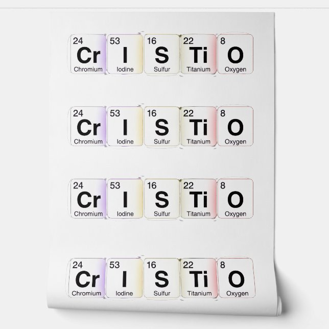 Papier Peint Cristo Elementos Químicos (Déroulement)