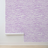 Crocodile blanc et violet / Motif de peau Alligato