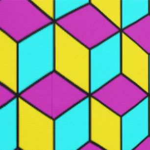 Papier Peint CUBE CMYK cubes célèbres motif géométrique illusio