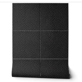 Papier Peint Cuir De Luxe (Noir) : Cuir De Faux Riche