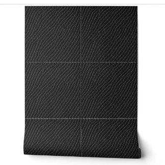 Papier Peint Cuir De Luxe (Noir) : Cuir De Faux Riche