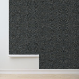 Papier Peint Cuir Faux Gris Charbon Texturé 