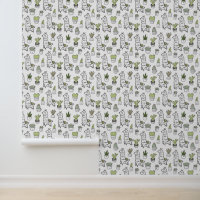 Cute Alpaca et Motif Cactus