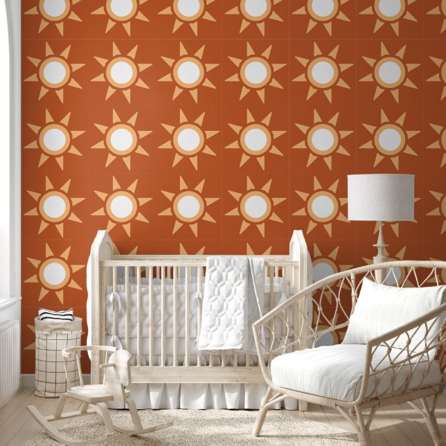 Papier Peint Cute Boho Sunshine Kids Nursery Room (Enfants)
