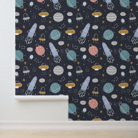 Cute Boys Motif Rocket et Cosmos Motif