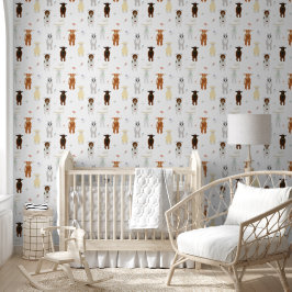 Papier Peint Cute Goats Farm Animals Kids Bedroom Playroom