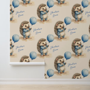 Papier Peint Cute Hedgehog Boys Bedroom Nursery