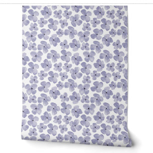 Papier Peint Cute kids Purple Aquarelle Florale Imprimer Motif