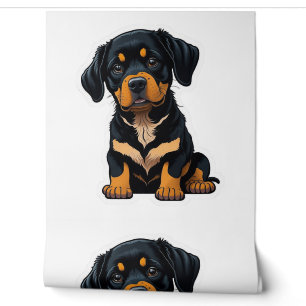 Papier Peint Cute Rottweiler - Cadeaux pour les propriétaires d