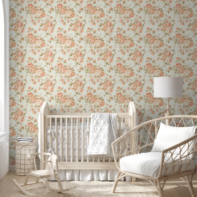 Papier Peint Cute Shabby Chic Floral (Enfants)