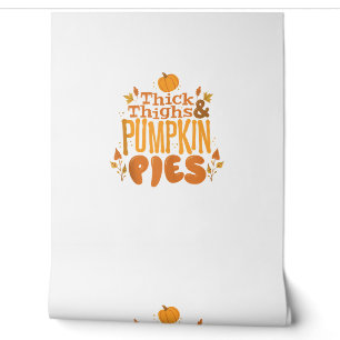Papier Peint Cute Thanksgiving Automne Épais cuisses et Citroui