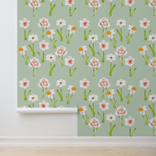 Papier Peint Daffodiques sur un