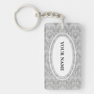 Papier peint Damas vintage - noir + votre backgr.