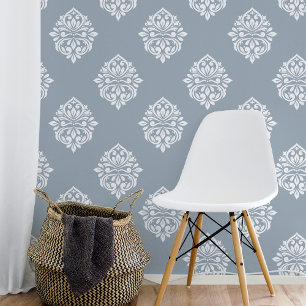 Papier Peint Damask Ambience Cadet bleu