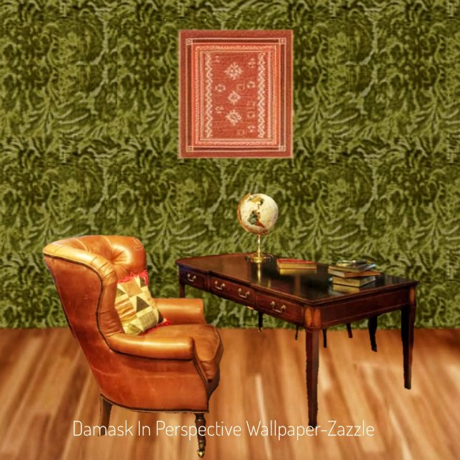 Papier Peint Damask En Perspective (Créateur téléchargé)