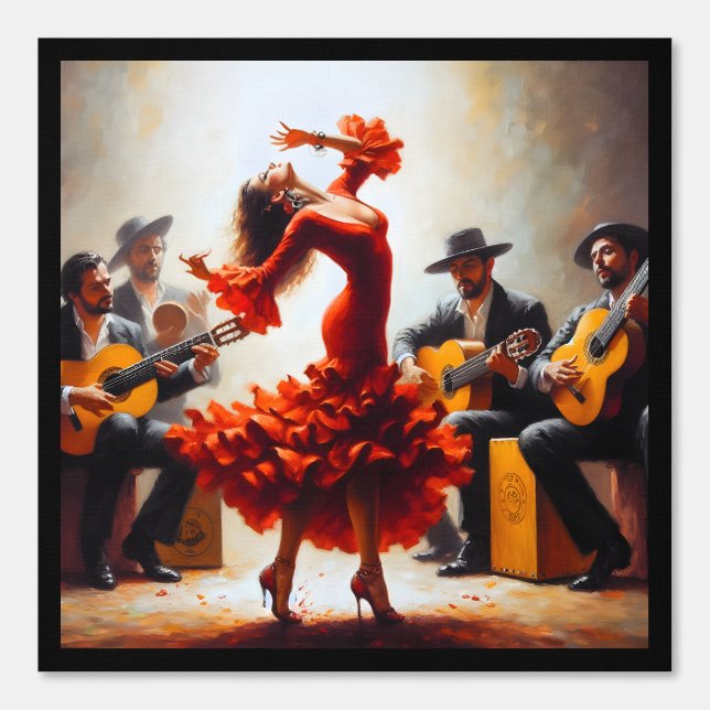 Papier Peint Danse flamenco Musique espagnole (Recto)