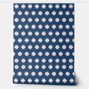 Papier peint de baseball bleu foncé