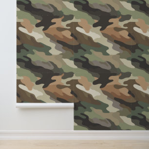 Papier peint de camouflage élégant pour la maison