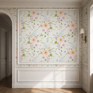 Papier peint de cottage botanique vintage