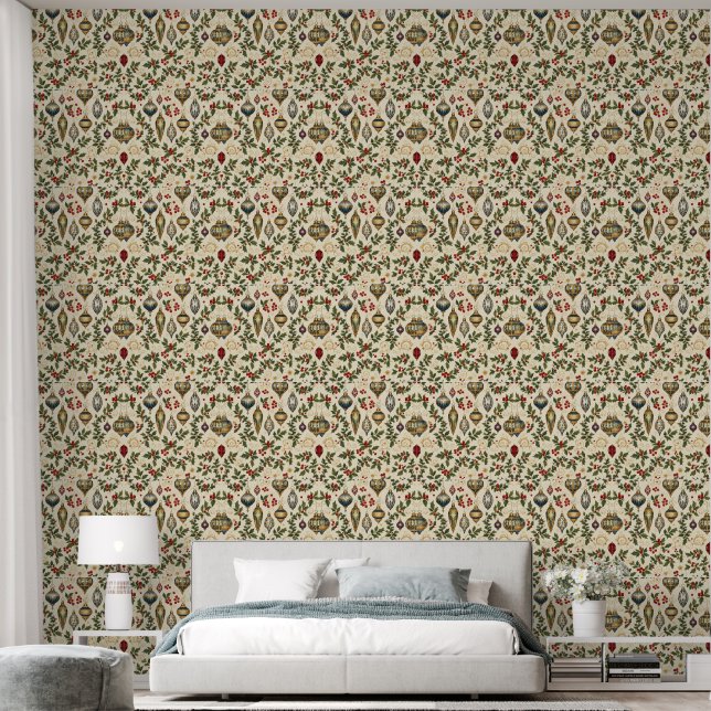 Papier peint de Noël étincelant - Glamour (Chambre à coucher)