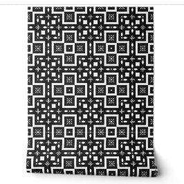 Papier Peint Déco géométrique Moderne Classique Chic Noir et Bl
