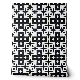 Papier Peint Déco géométrique Moderne Classique Chic Noir et Bl