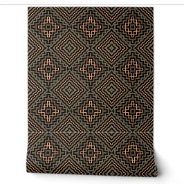 Papier Peint Déco moderne moderne et géométrique Brown et noir 