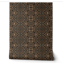 Papier Peint Déco moderne moderne et géométrique Brown et noir 