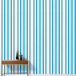 Papier Peint Décor à lignes bleues