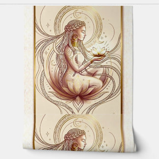 Papier Peint Déesse spirituelle du lotus sacré